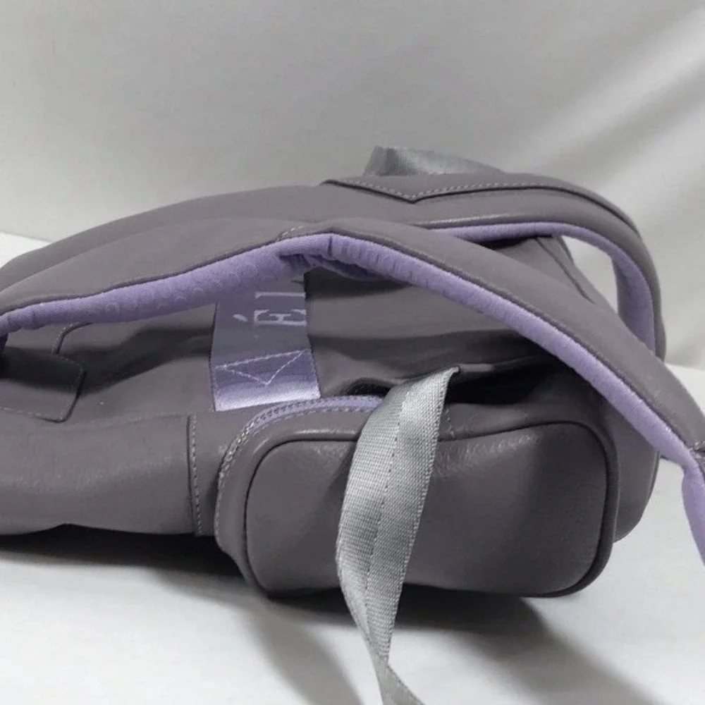 VELEZ Artisan Colombian DesignerLavender Leather Buckle Backpack Women's Fashion